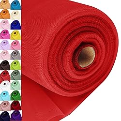 Red Tulle Fabric Roll Spool Bolt