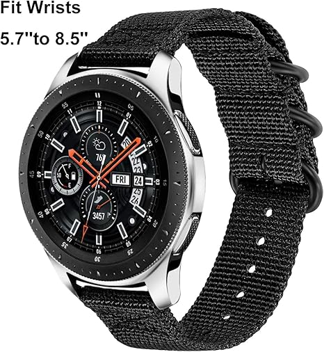 Amazon Trumirr Samsung Galaxy Watch 46mm用腕時計バンド 22mm 純正ナイロン編みバンド クイックリリース ストラップ リストブレスレット Gear S3 Classic Frontier用 Gear 2 Neo Live Us Sb116b K22 3pn スマートウォッチアクセサリ 通販