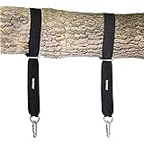 Startostar Tree Swing Hanging Kit, Two 42 Inch Straps with Carry Pouch & Safety Lock Carabiner Hooks,Easy & Fast Installation, Holds Up to 1100 lbs for Tire,Hammocks,Battle Rope Training