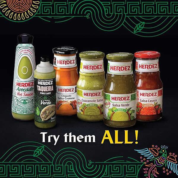 HERDEZ HABANERO HOT SAUCE, 5 OZ BOTTLE– MADE WITH PICKLED CARROTS, EXTRA SPICY & BOLD MEXICAN HOT SAUCE