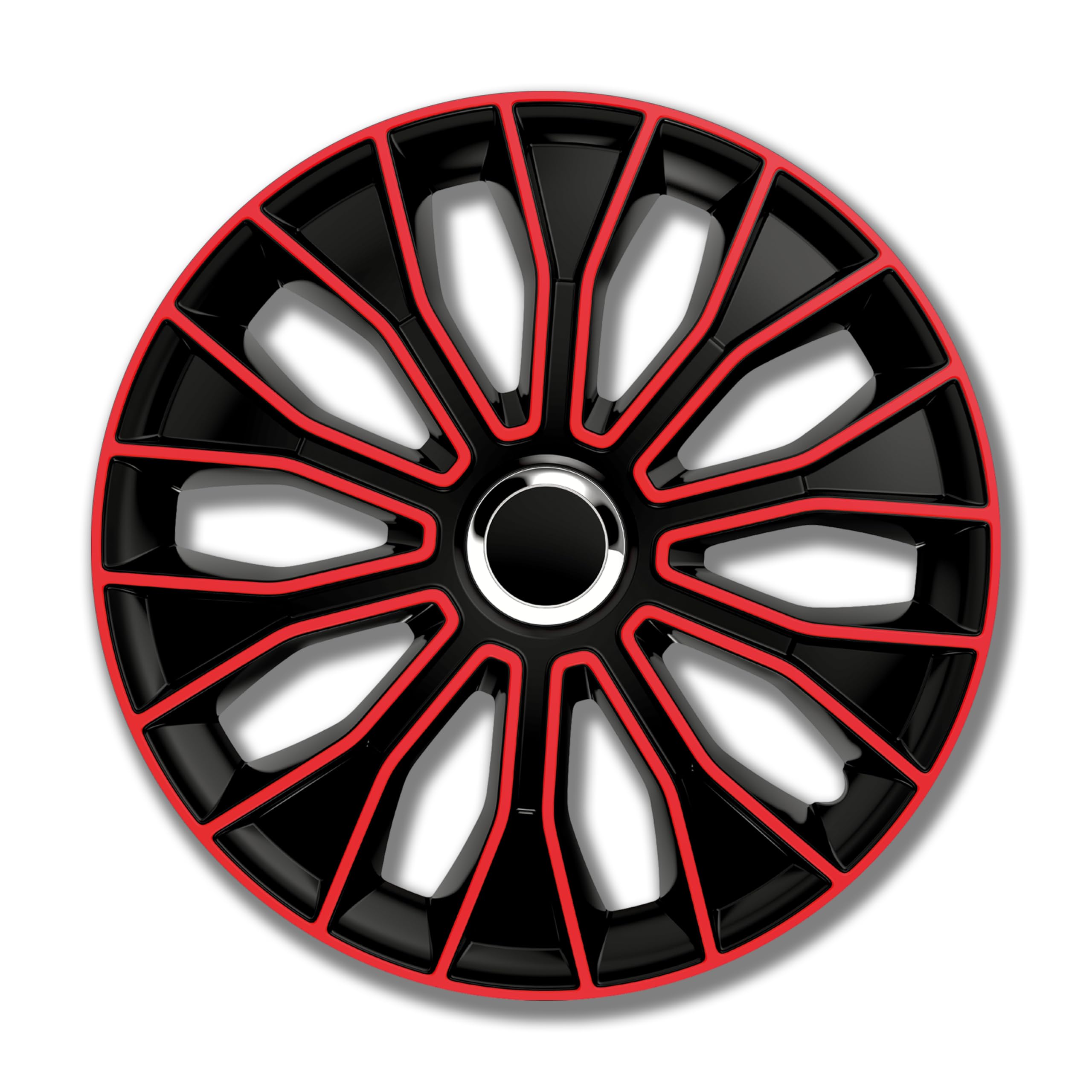 Voltec Pro Wheel Trims 14 Inch Petex Kit Black Black/red (1350 3528)