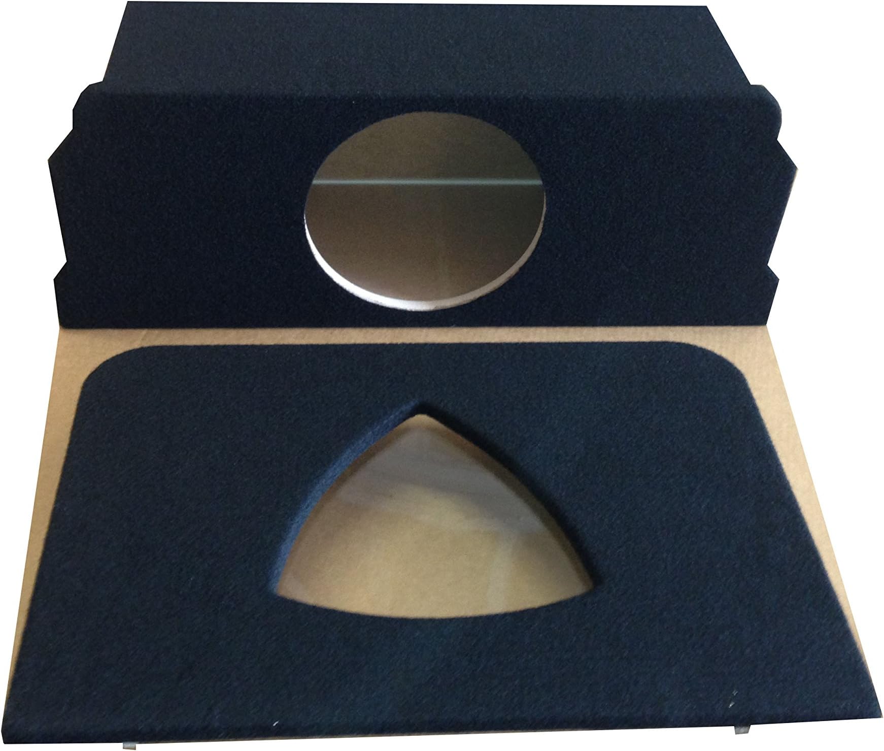 Zenclosures Mazda Rx8 1-10" Subwoofer Box with Amp Cover - Rotary Symbol Plexiglass (BLACK)