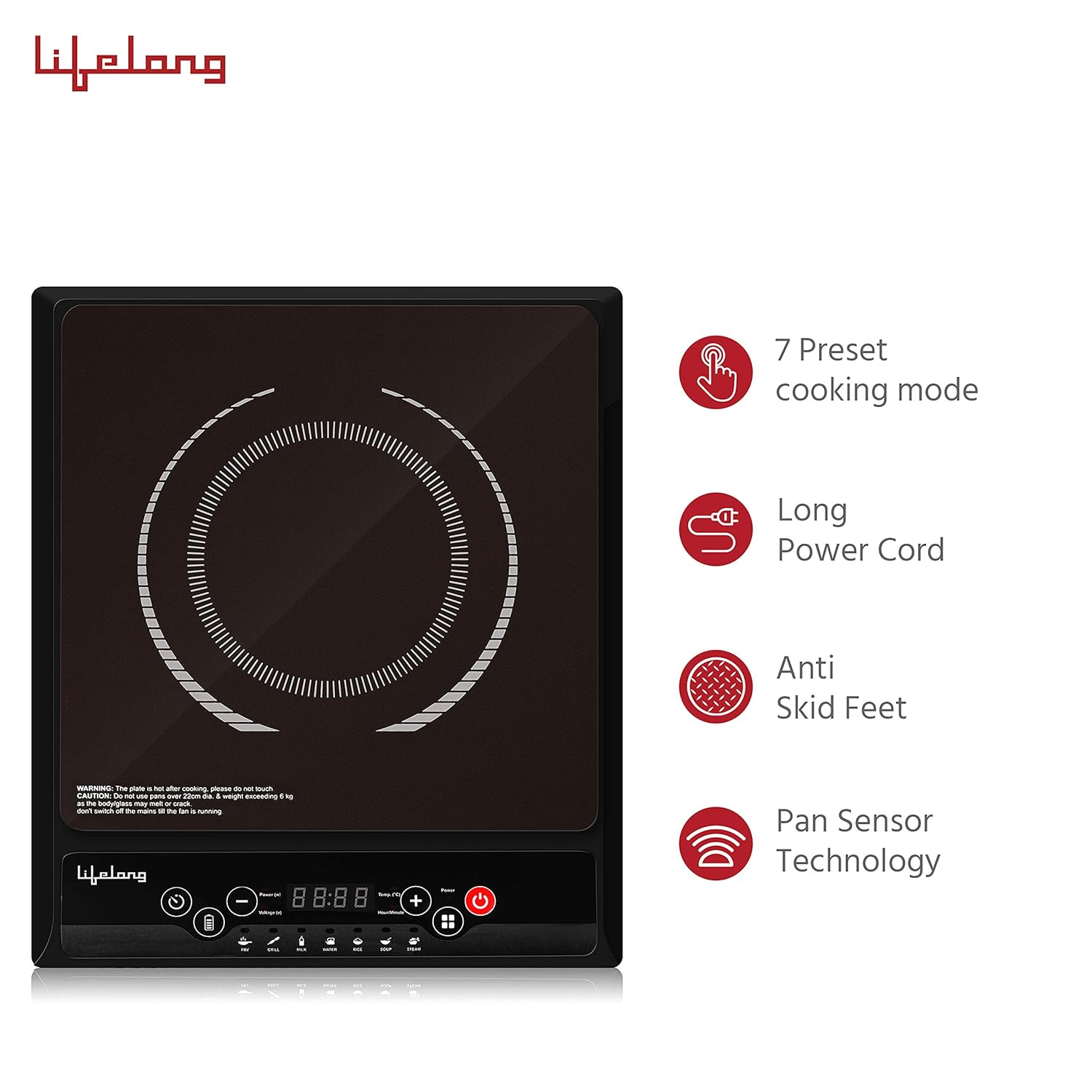 Usha Induction Cooktop Cook Joy (3616) 1600-Watt
