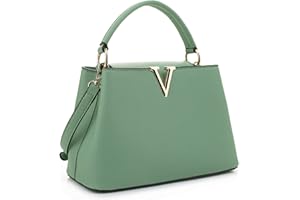 EVVE Women's Small Satchel Bag Classic Top Handle Purses Fashion Crossbody Handbags with Shoulder Strap