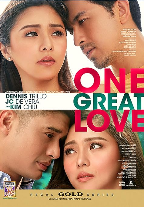 Amazon Com One Great Love Philippines Filipino alog Dvd Movie Dennis Trillo Kim Chiu Jc De Vera Eric Quizon Enrico S Quizon Movies Tv