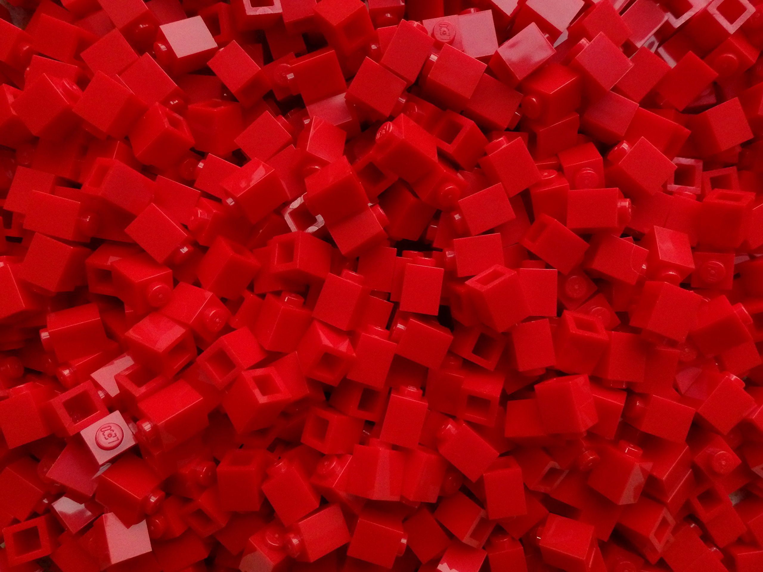 LEGO 100x 3005 Brick 1x1 | Red