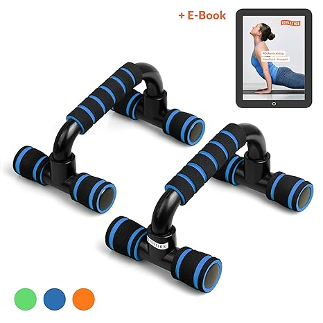 Joyletics Liegestützgriffe »Classic« + e-Book | in Verschieden Farben | Rutschfeste Push up Bar für EIN ganzheitliches Muskel