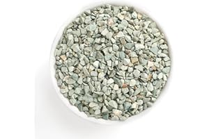 Boniosz 2lb Succulents and Cactus Green Zeolite, Décor & Additive Rocks, Natural Decorative Gravel for Bonsai, Fairy Gardening, DIY Projects, Vases Fillers, Terrarium