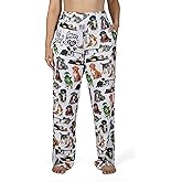 BRIEF INSANITY Life is Better with a Dog Casual Loungewear Pajama Pants - Comfy, Wide Leg, Durable Homewear Pants - Men/Women Sleepwear Bottoms (X-Large)