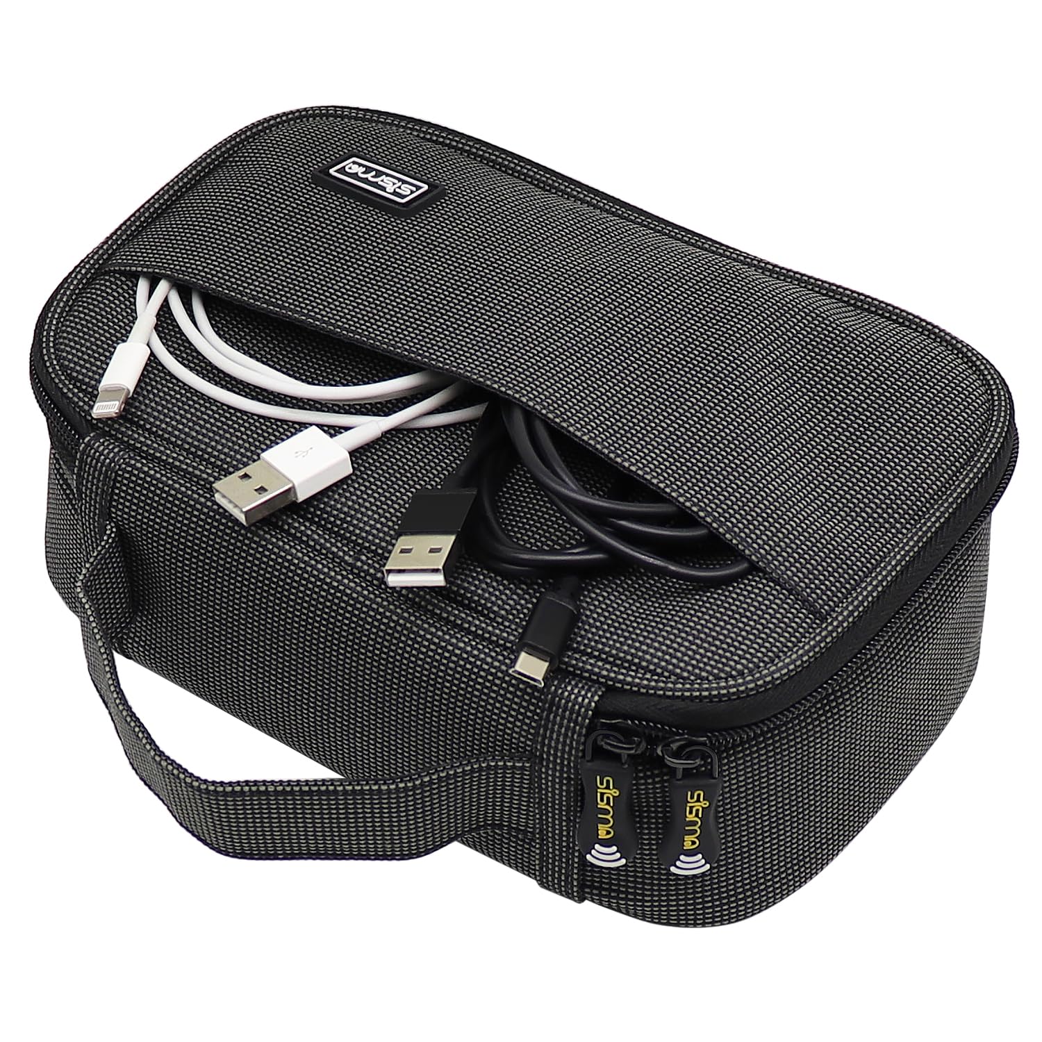 sisma Travel Cables Organiser Universal Small Electronic Accessories Carrying Bag for Phone Chargers Power Cords Adapter USB Sticks Mouse SD Cards -Special Edition