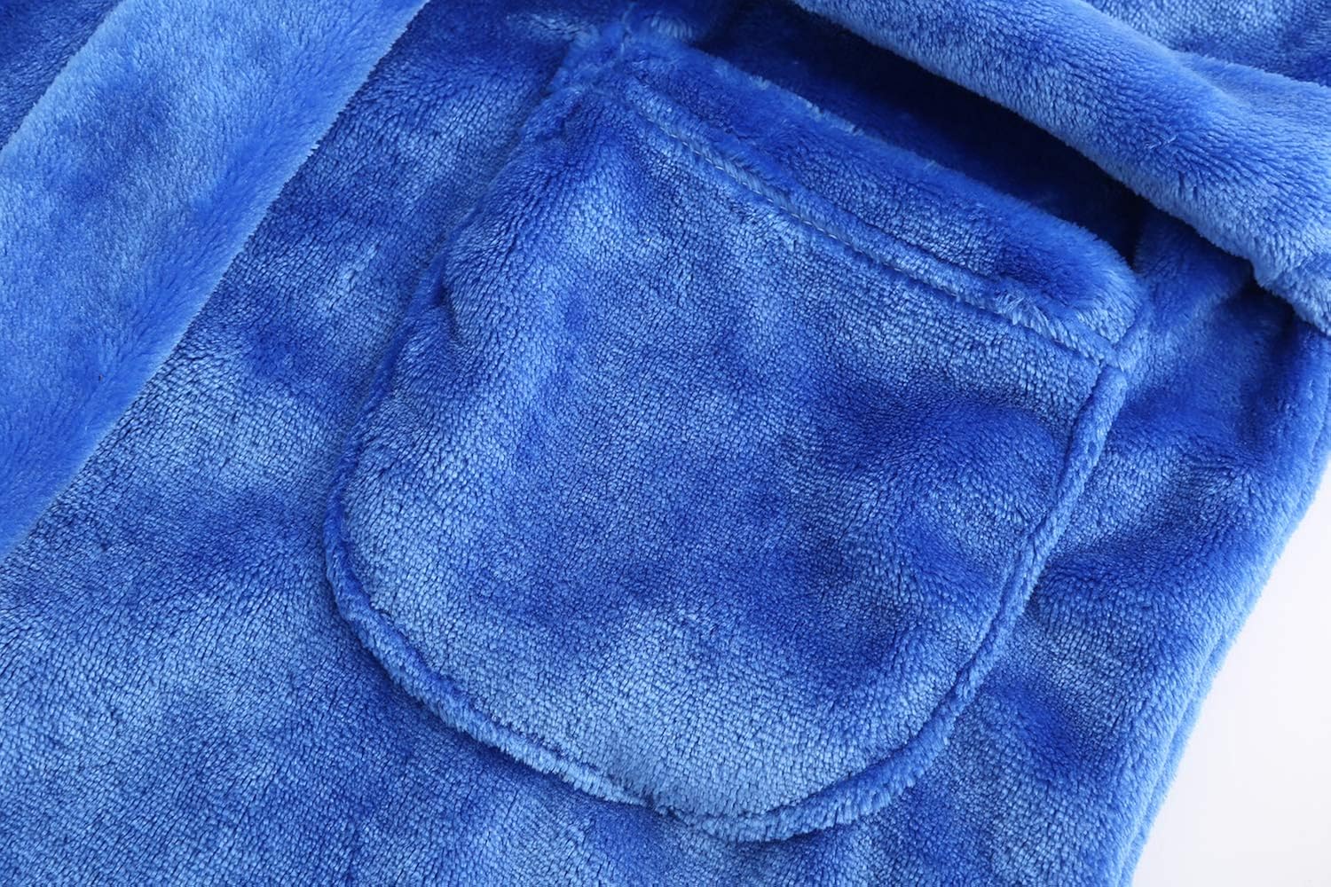 BAOPTEIL Boys/Girls Bathrobes Toddler Kids Hooded Robes Plush Soft Coral Fleece Pajamas, Flannel Sleepwear for Girls Boys: Clothing
