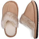 EQW Kids Slippers for Girls Boys - Warm Memory Foam Non-Slip Fuzzy House Shoes, Soft Plush Indoor Bedroom Slides