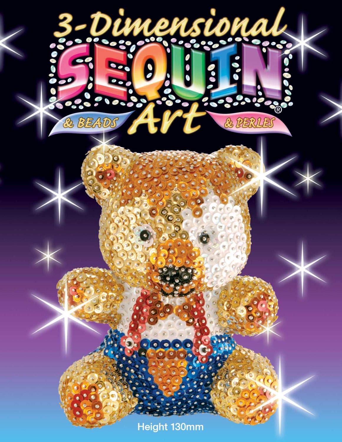 KSG Arts and Crafts 3D Sequin Art 0502 Teddy 3D Polystyrene Model Kit