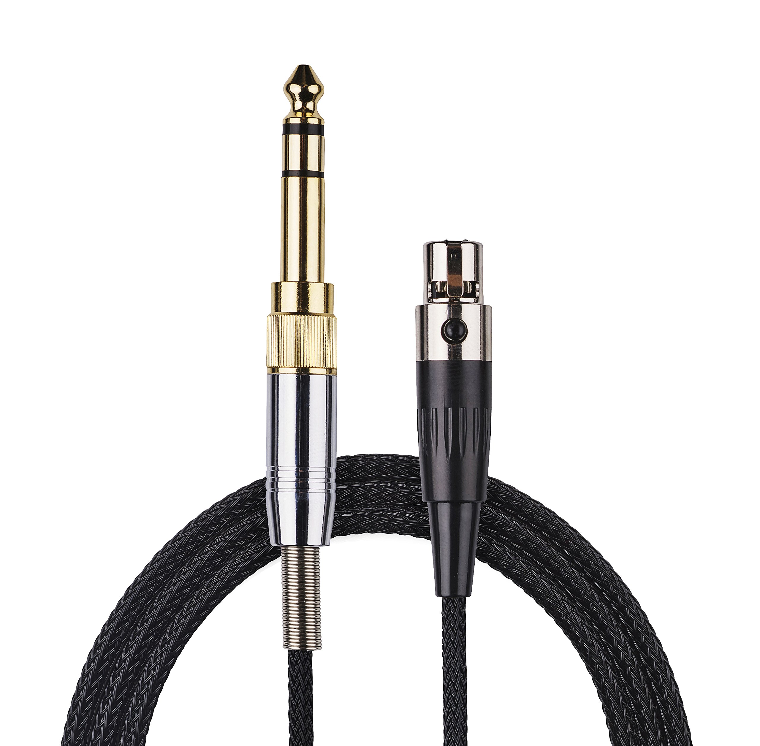 AGS Retail Ltd Compatible Audio Cable Replacement for Pioneer HDJ-2000, AKG Q701 – 1.5 m, Black, XLR Cable w/ 4mm Braid Design, Gold Plated Audio Jacks | Audio and Video Accessories