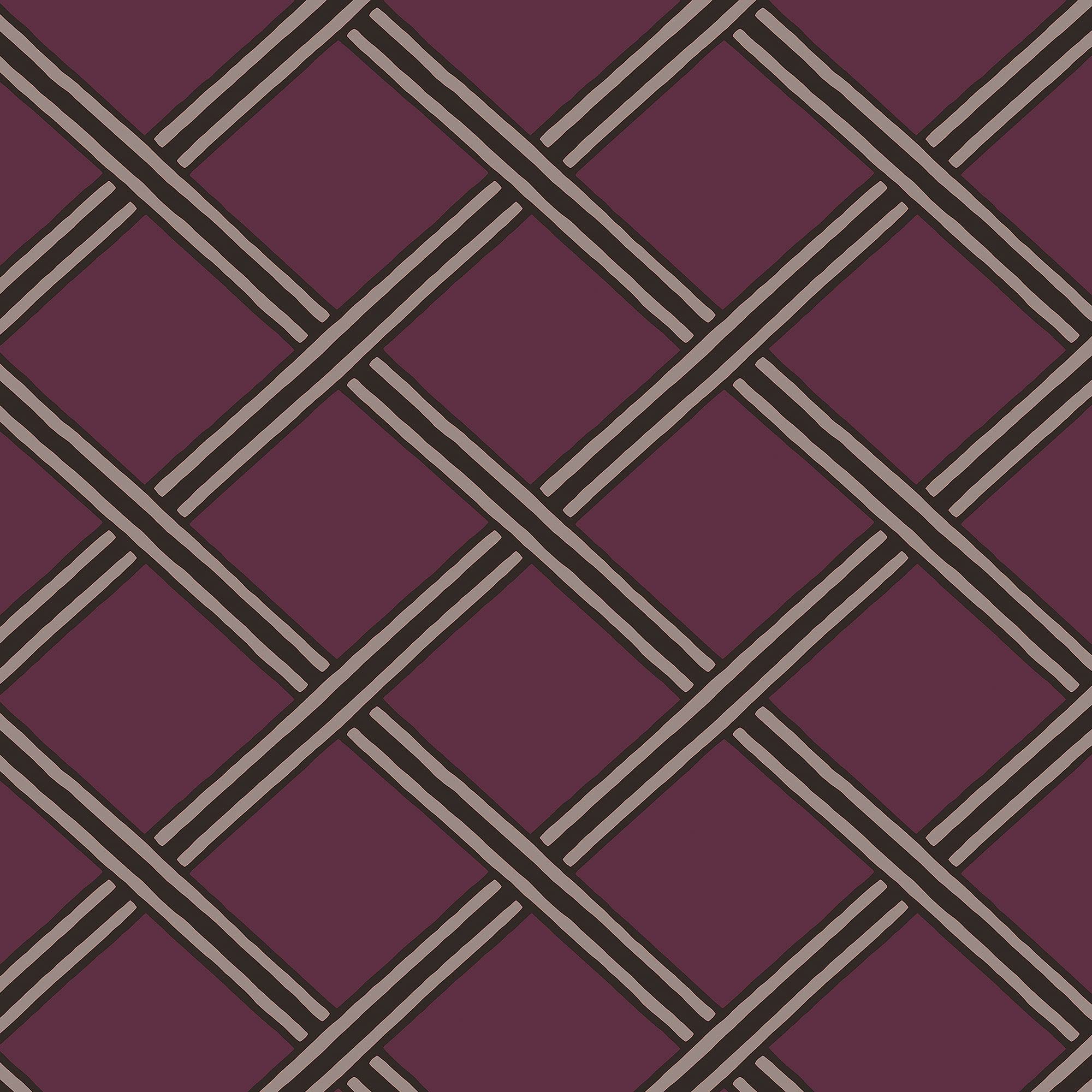 Galerie BO23031 Luxe Braid Wallpaper, Purple/Burgundy, 10.05m x 53cm