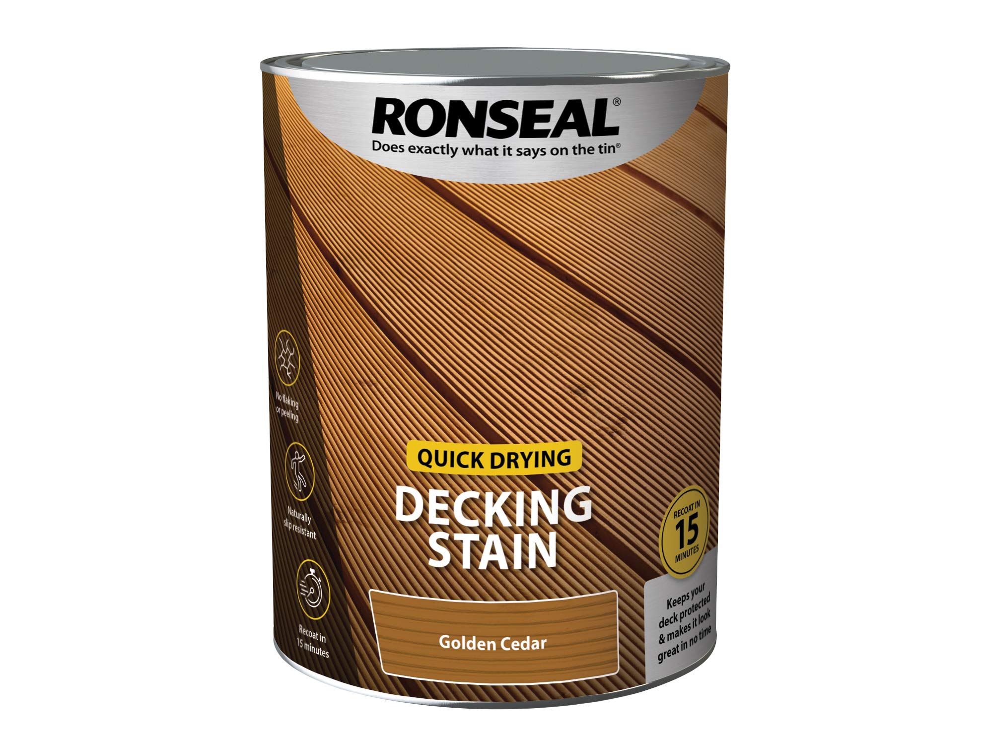 RONSEAL Q/D DECKING STAIN GOLDEN CEDAR 5L, PAINT