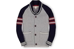 Hope & Henry Boys' Shawl Collar Sweater Cardigan