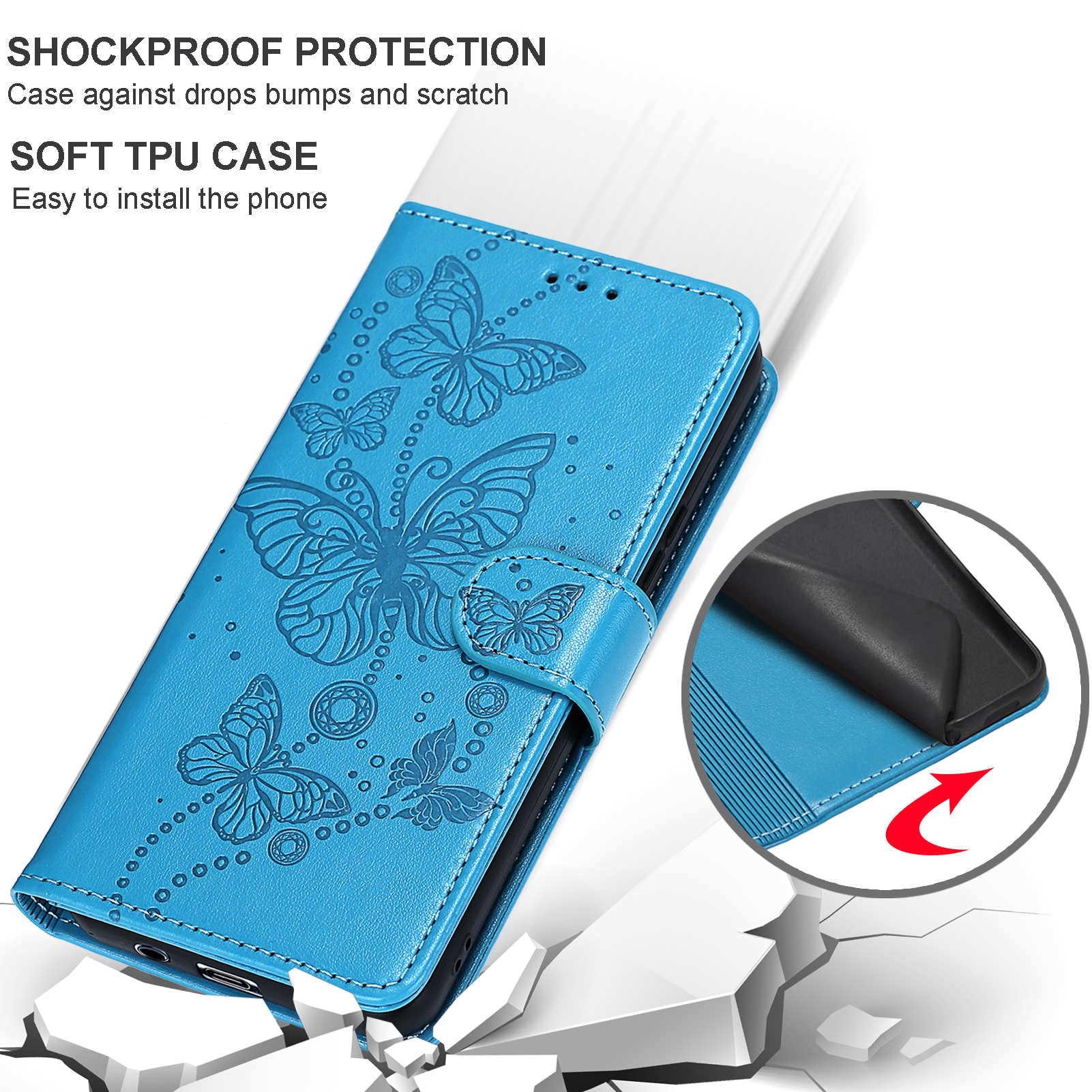 Handyhülle für Google Pixel 10a Hüllen Premium Leder Flip Wallet Case Magnet Kartenfach Standfunktion Klapphülle kompatibel mit Google Pixel 10a Hülle -Blau 7