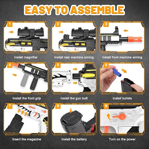 M416 Style Nerf Gun PIXATA Electric Foam Dart Blaster - Automatic ...
