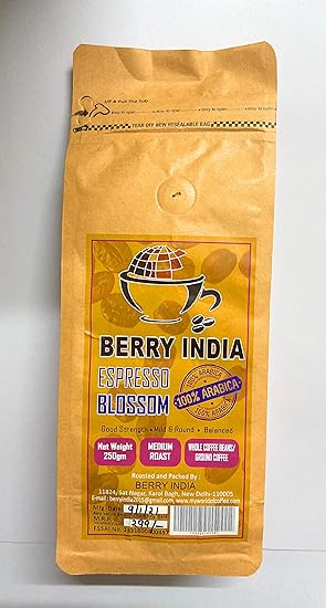 Berry India Arabica Coffee Beans Medium Roast Amazon In Grocery Gourmet Foods