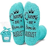 HAPPYPOP Women Queen Birth Month Socks - Month Birthday Gifts, Socks for Her Female in Green
