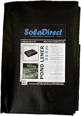 SolaDirect Pond Liner 3 x 4 m 200 GSM Flexible Tear-Resistant UV-Resistant