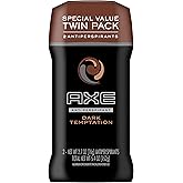 AXE Antiperspirant Deodorant Stick for Men, Dark Temptation Twin Pack, 2.7 Ounce (Pack of 2)