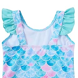 Mermaid Swimsuit for Girls 5T Bathing Suits Size 6T