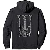 Vintage Patent Print 1997 Electric Semi Acoustic Guitar Gift Pullover Hoodie
