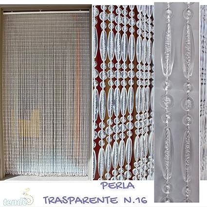 PVC-Türvorhänge Modell Perla - Eichmaß 100X220 / 120X230 / 130X240 / 150X250 - Fliegenvorhang - Kunststoff-Vorhänge (100X220,