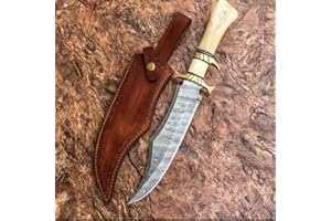 Poshland RG-44 Handmade Damascus Steel Hunting Knife - Gorgeous Handle