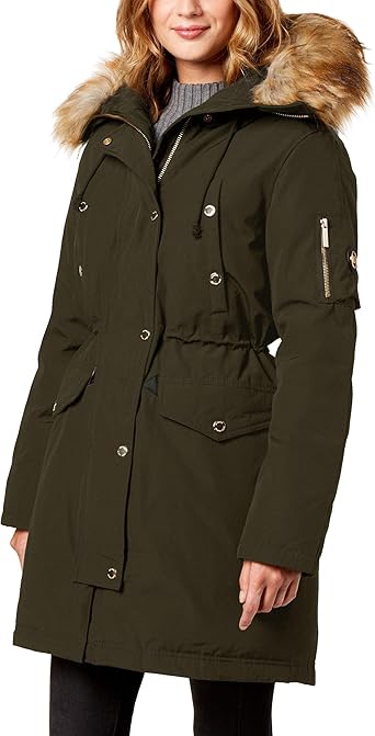 michael kors green parka