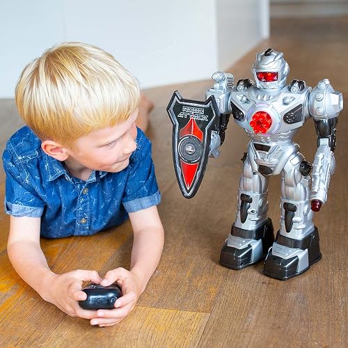 Robot jouet qui tire des missiles, marche, parle et danse avec des lumières clignotantes, robot télécommandé, jouets robots pour enfants