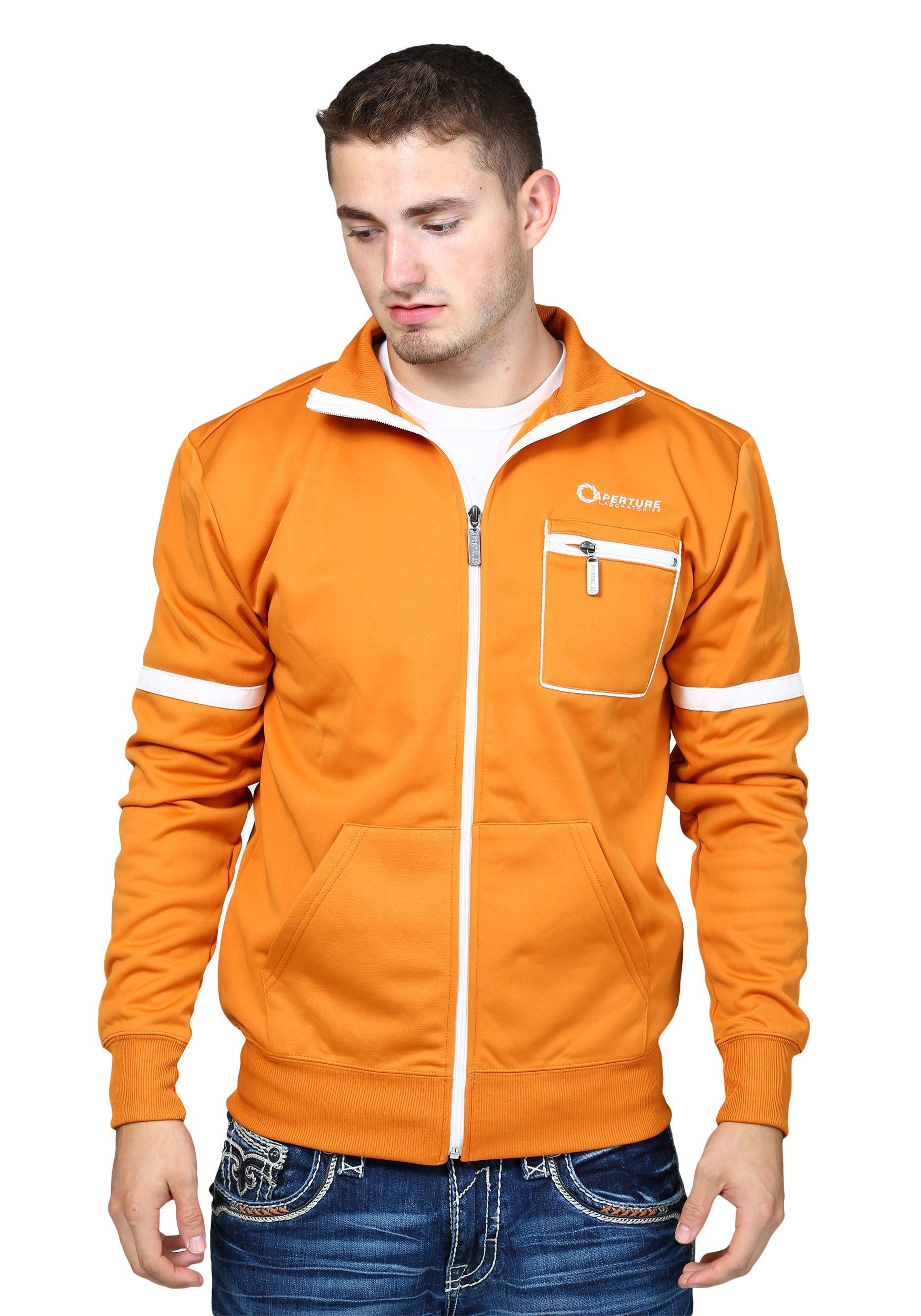 Jinx Unisex-adult Portal Aperture Test Subject Adult Track Jacket Large