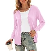 VIISHOW Long Sleeve Cardigan Sweaters for Women Trendy Lightweight Cardigans V Neck Button Up Knit Casual Shrugs