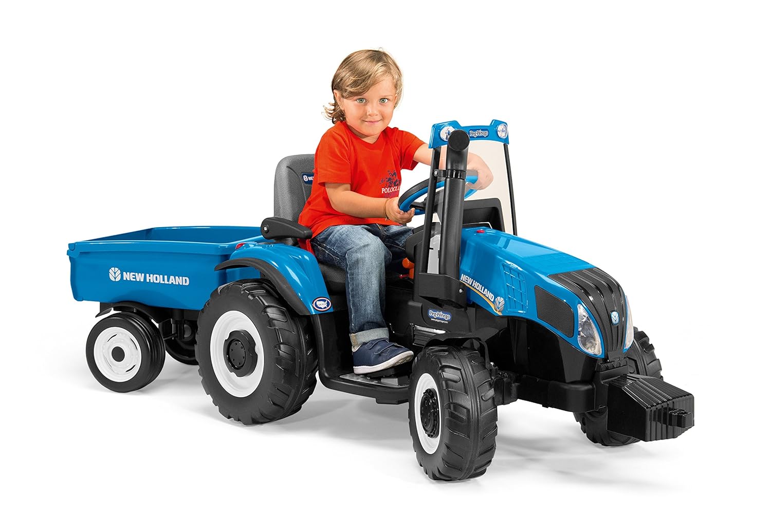 Peg Perego New Holland 12V Tractor Motorized Ride On Kids Power Toy