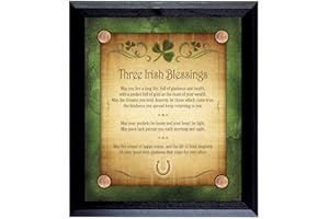 American Coin Treasures Three Irish Blessings with 4 Lucky Irish Pennies Wall Frame
