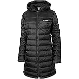 columbia women's blue square lodge mid lightweight omni heat hooded jacket