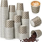 Rtteri 200 Pcs Count 3 oz Disposable Coffee Cups Disposable Espresso Cups Small Paper Cups 3 oz Cups for Coffee Tea Cocoa Juice Mini Paper Cups for Cafes Offices and Home