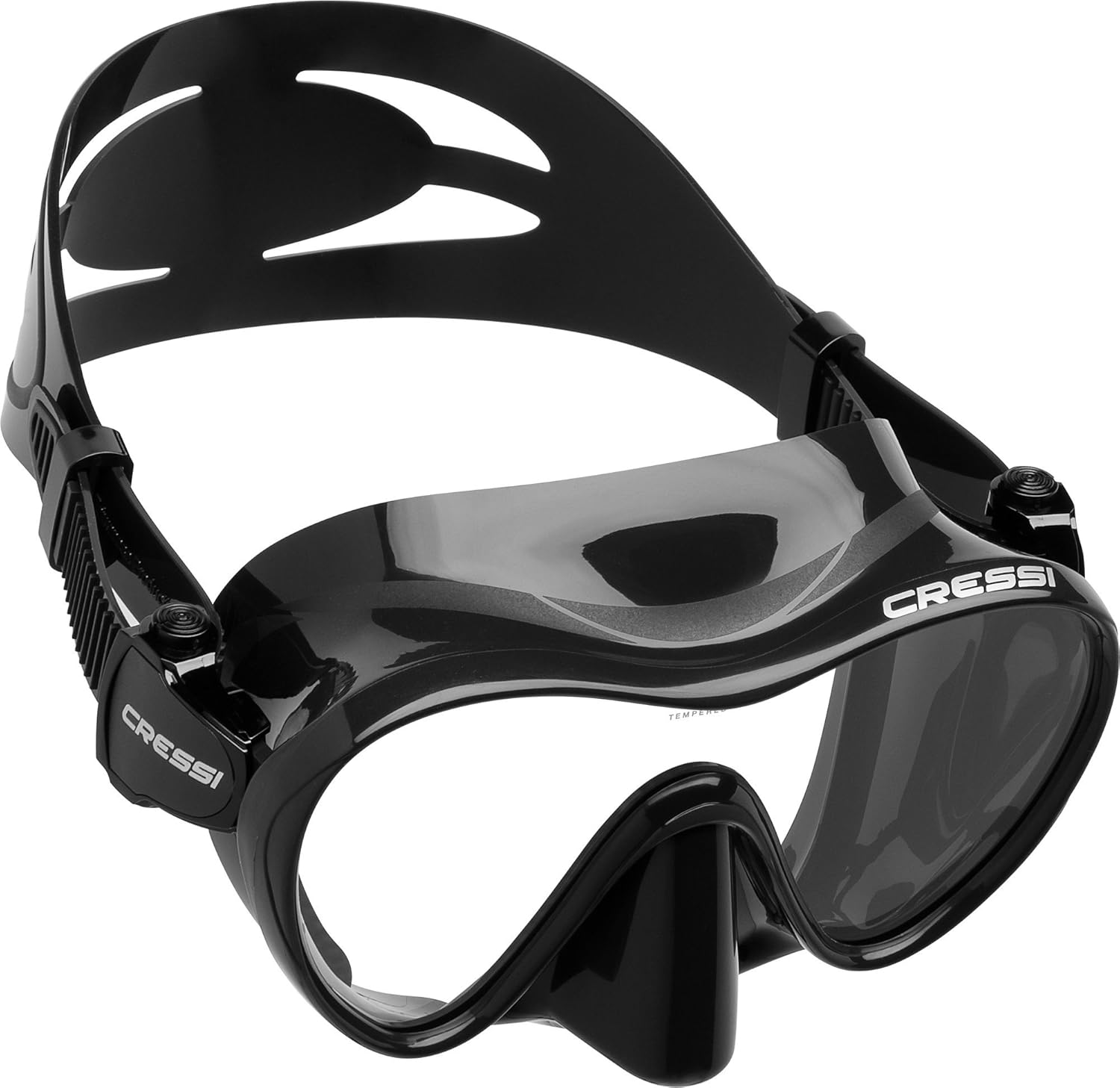 Cressi F Gafas de buceo sin marco color negro