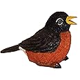 Chirper Robin Statue by Michael Carr Designs - Outdoor Bird Figurine for gardens, patios and lawns (80025)
