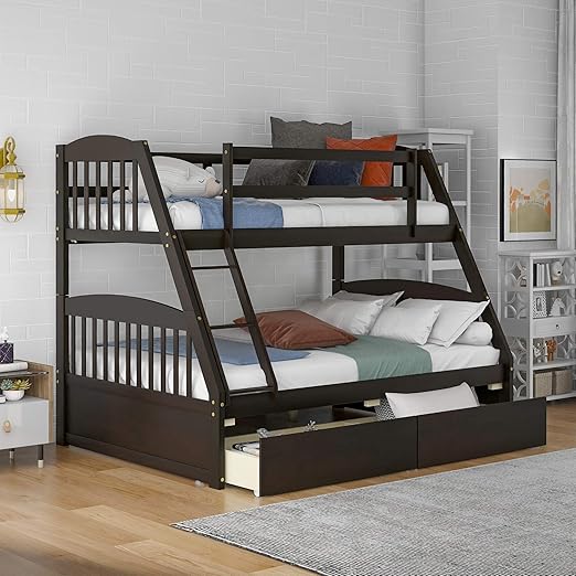 twin over full bunk bed amazon