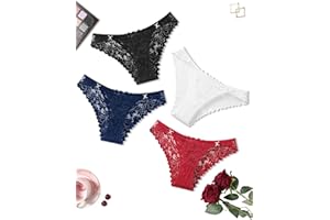 Avidlove Sexy Panties for Women Lace Bikini Underwear Cheeky Underpants Low Rise Tangas
