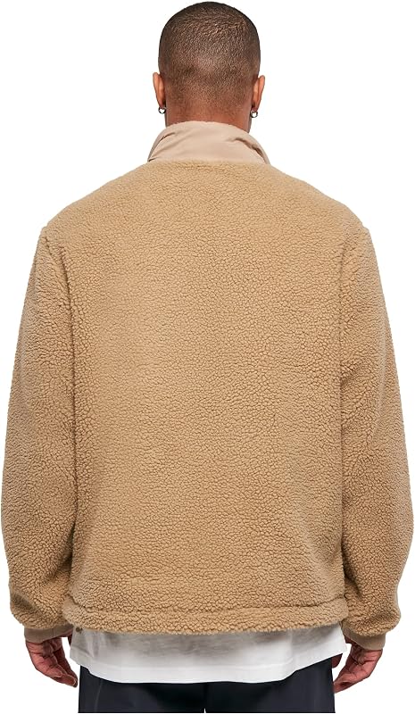 Chaqueta Sherpa Patched, Beige, M para Hombre