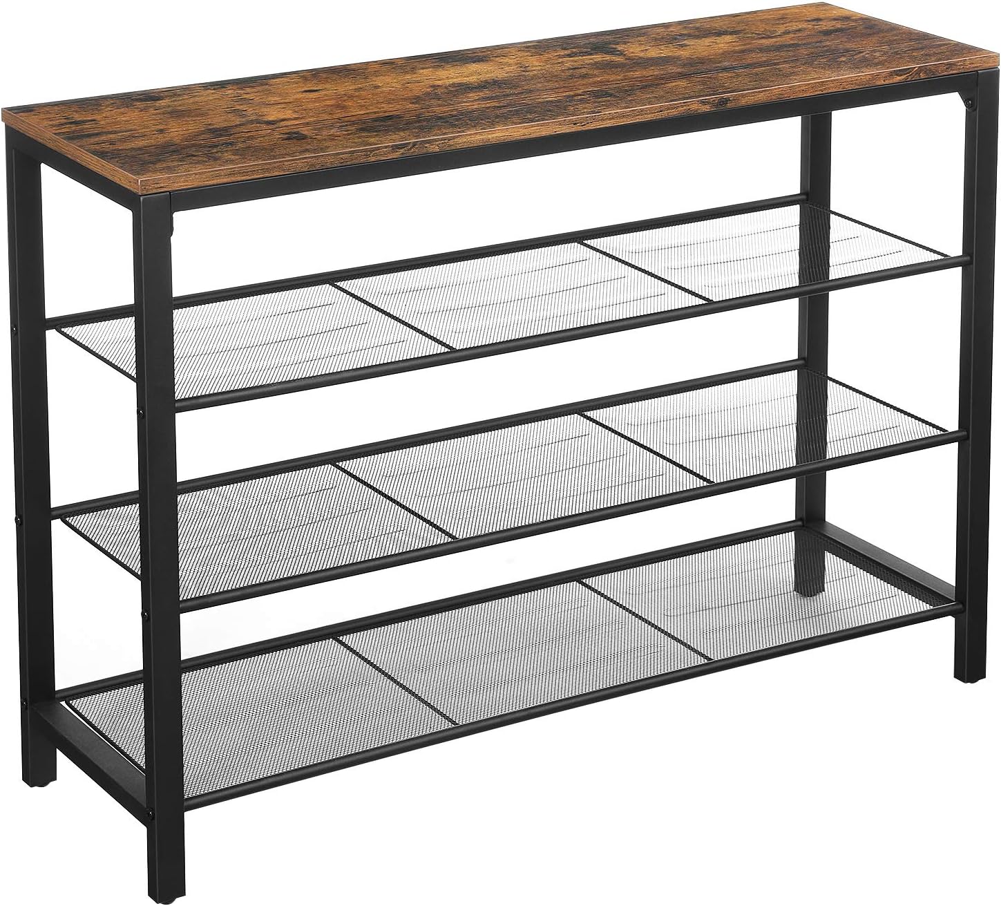 VASAGLE Shoe Rack, Shoe Rack, Shoe Organizer, Storage, 100 x 30 x 72 cm, for Entryway Living Room, Bedroom, Simple Structure
