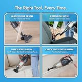 VonHaus 800W Corded Stick Vacuum 17000Pa 2 in 1 Upright & Handheld Grey view 4