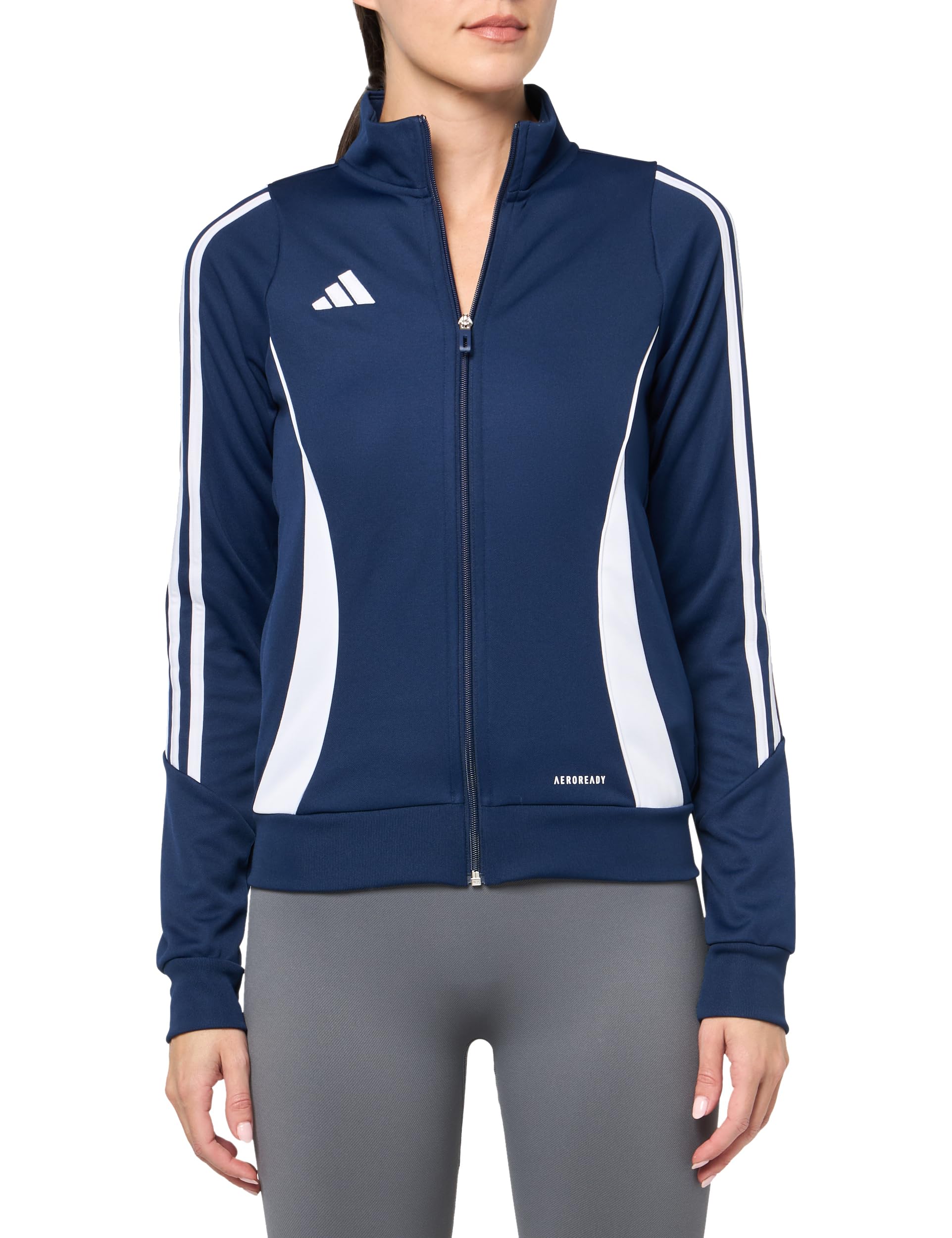 adidas Women’s Tiro 24 Training Jacket, Team Navy Blue/White, X-Small