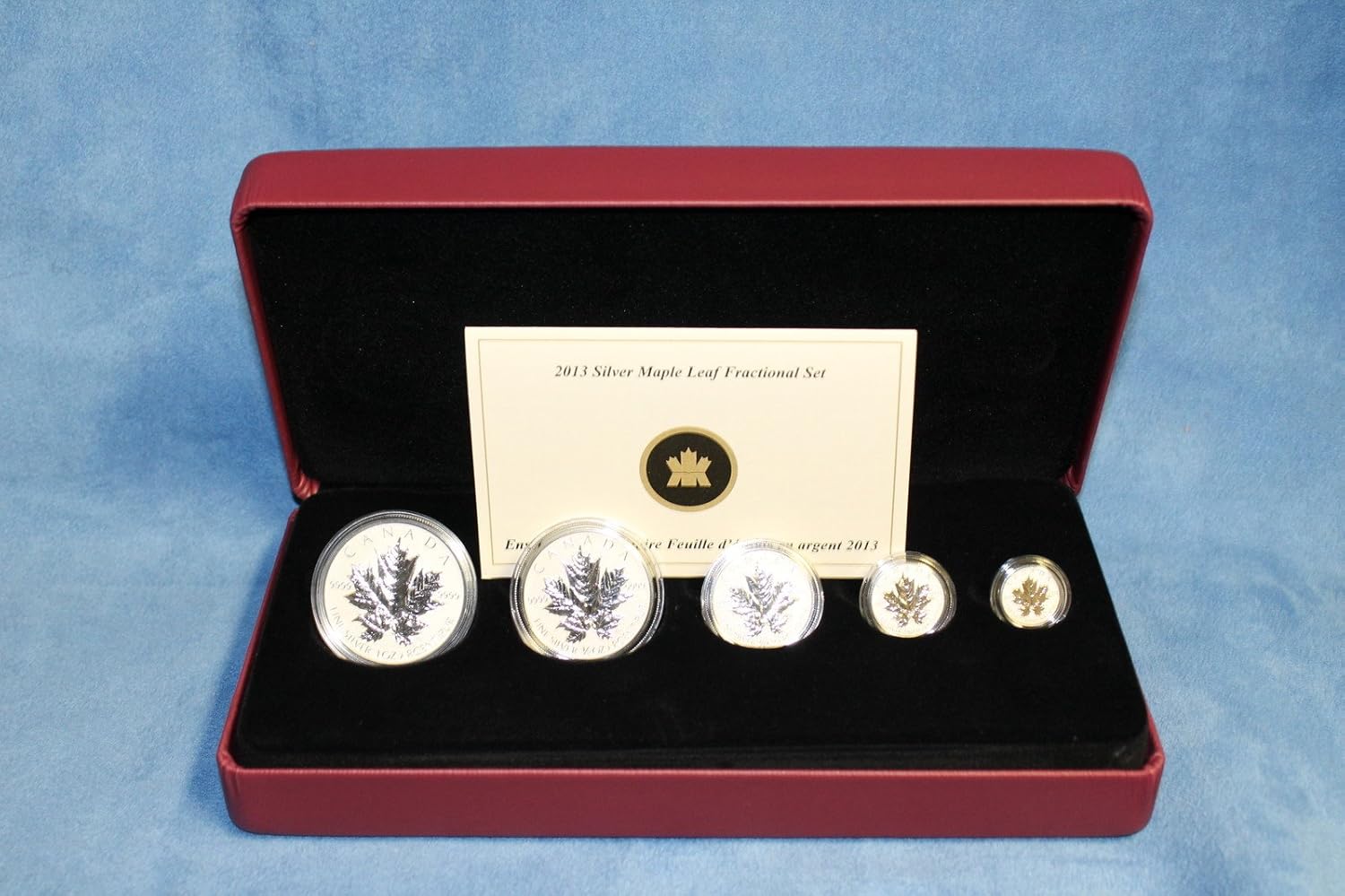 13 25th Anniversary Maple Leaf Fractional Set Canada Silver Coins Reverse Proof With Box And Coa At Amazon S Collectible Coins Store