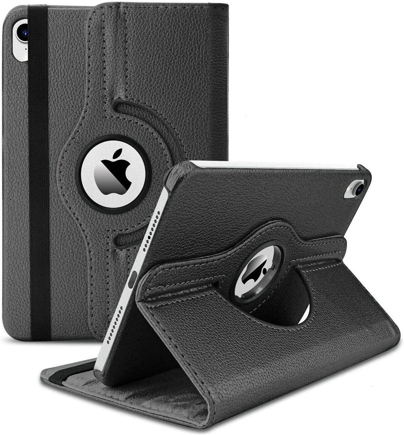 World Biz Rotating Case for iPad Air 10.9’’ 5th / 4th Generation Case (2022/2020), 360° Rotation Shockproof PU Leather Flip Cover with Auto Wake/Sleep Apple iPad Air 5/4 10.9 inch (Black)