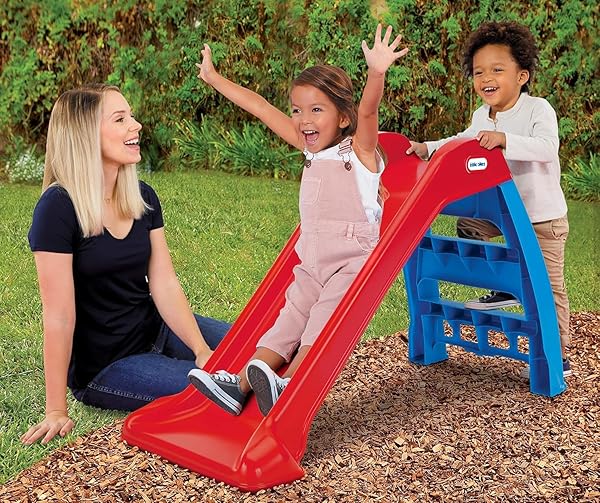 LITTLE TIKES FIRST SLIDE FOR KIDS, EASY SET UP FOR INDOOR OUTDOOR, EASY TO STORE, FOR TODDLERS AGES 18 MONTHS – 6 YEARS
